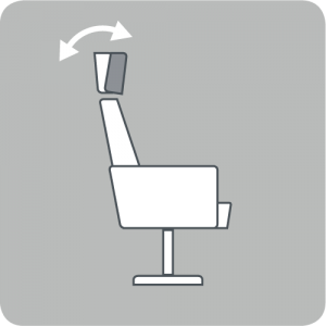 Angle headrest