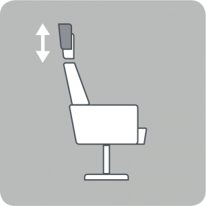 Adjustable headrest height